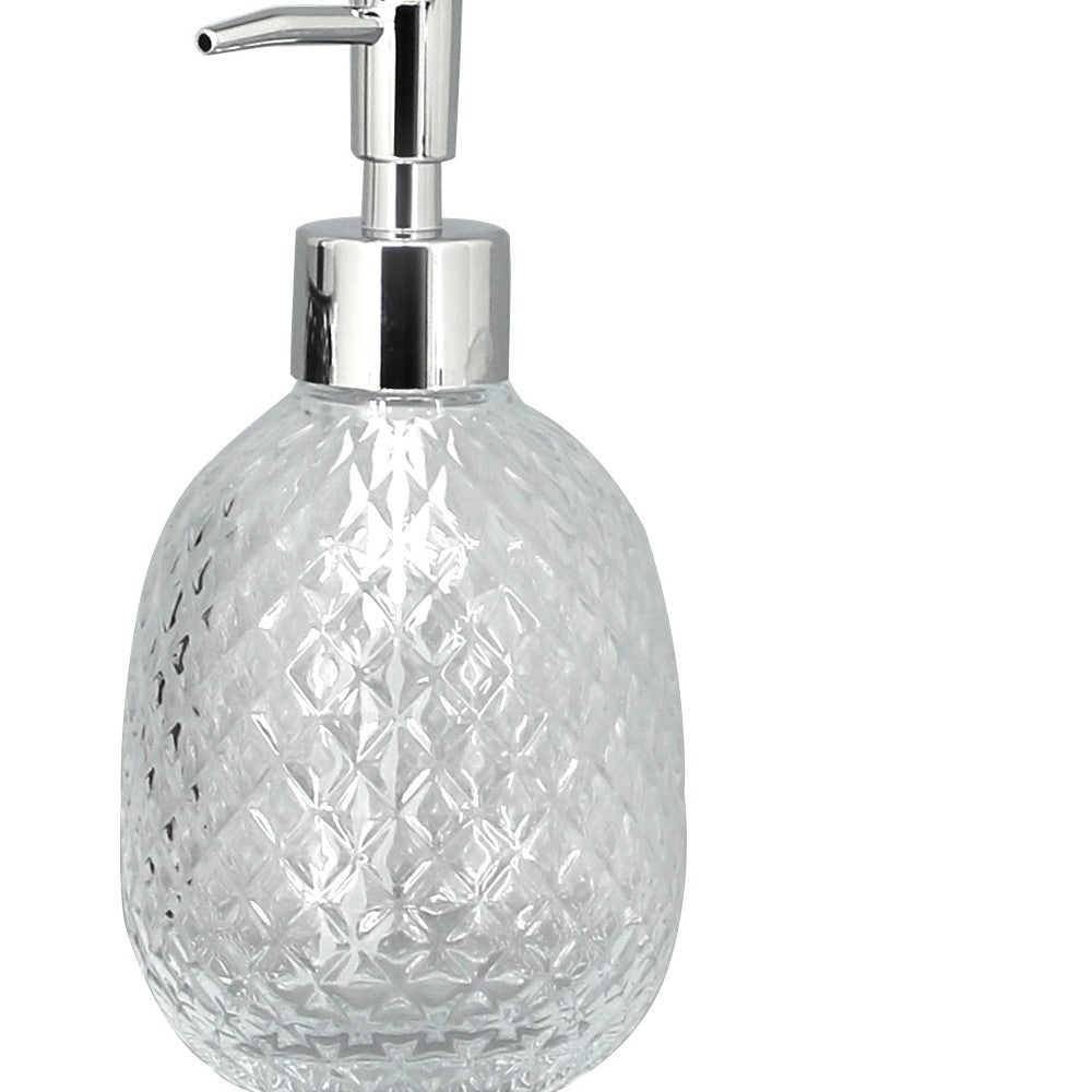 Dispenser in vetro trasparente - serie Ghiaccio