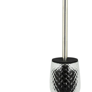 Portascopino in vetro trasparente - serie Ghiaccio