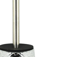 Portascopino in vetro trasparente - serie Ghiaccio