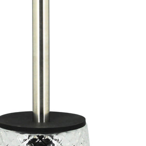 Portascopino in vetro trasparente - serie Ghiaccio