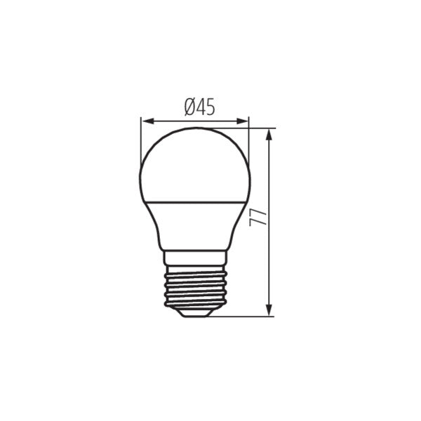 Lampadina LED Kanlux IQ-LED G45 E27 3,4W 470lm 4000K