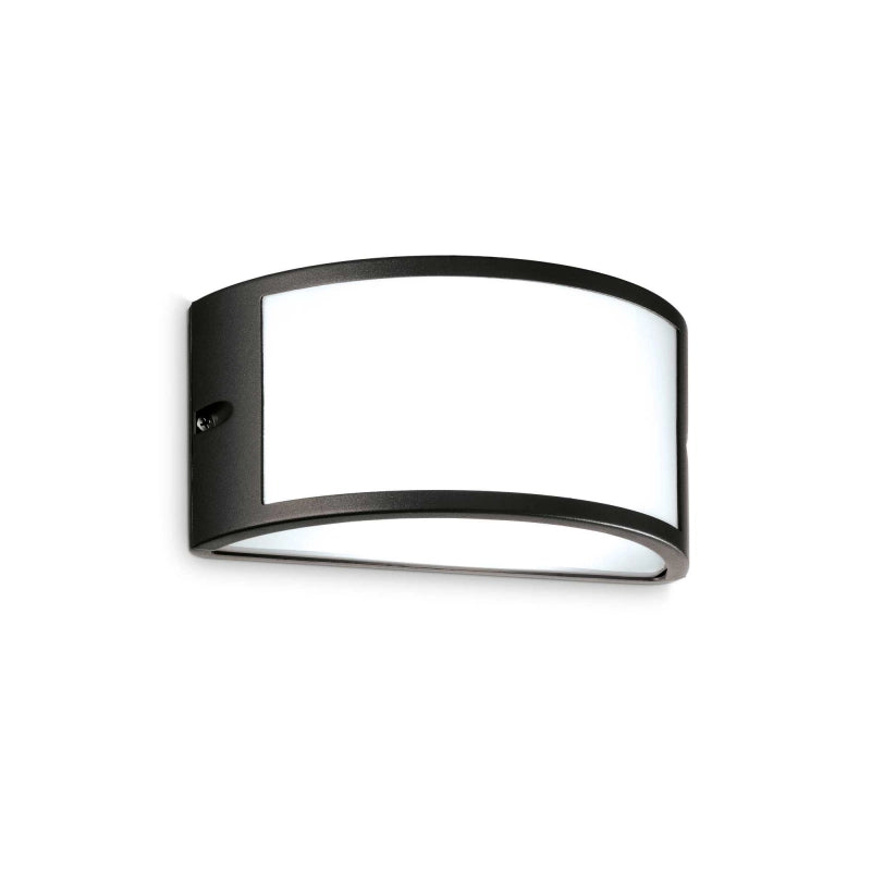 Lampada Da Parete Rex-1 Ap1 Nero Ideal-Lux