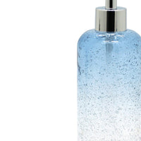 Dispenser in vetro azzurro sfumato - serie Drops