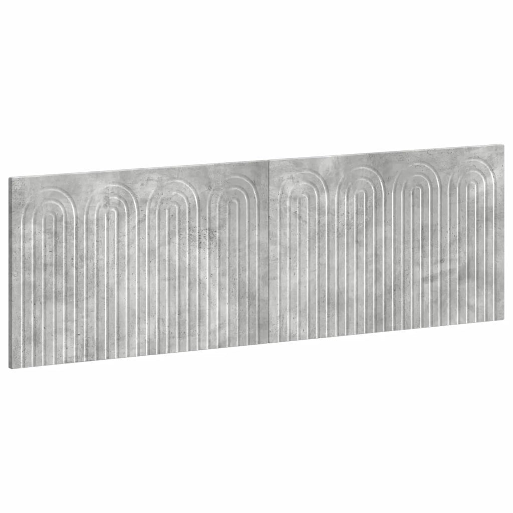 Testiera da Muro ALKMAAR Grigio Cemento Legno ingegnerizzato 896288