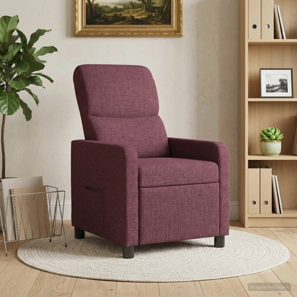 Divano Sedia-Poltrona reclinabile Viola Tessuto 656099