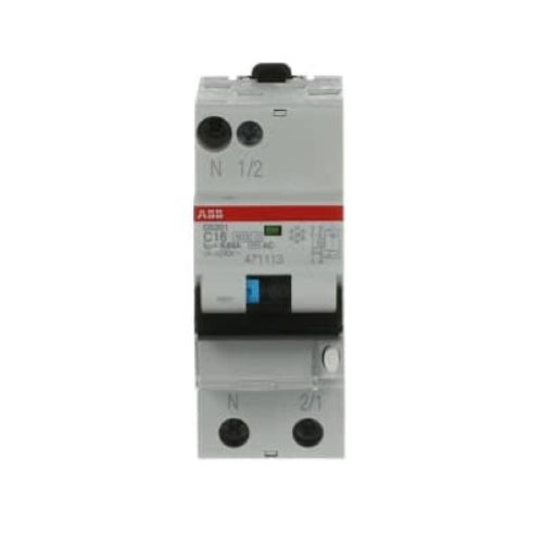 ABB DS201 L INTERRUTTORE MAGNETOTERMICO DIFFERENZIALE 4,5KA 1P+N AC C16 30MA
