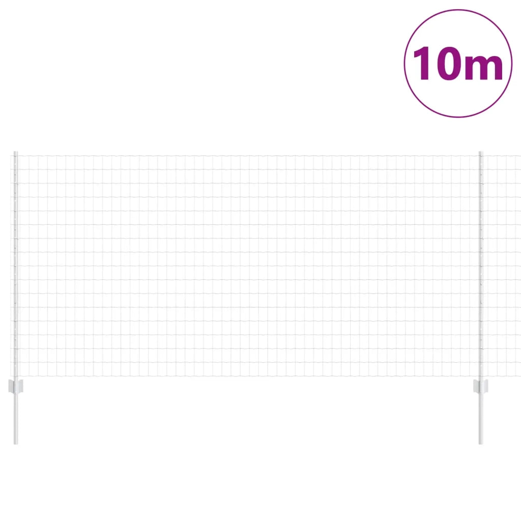 Recinzione con Posto Argento 1,2 x 10 m Acciaio 3336156