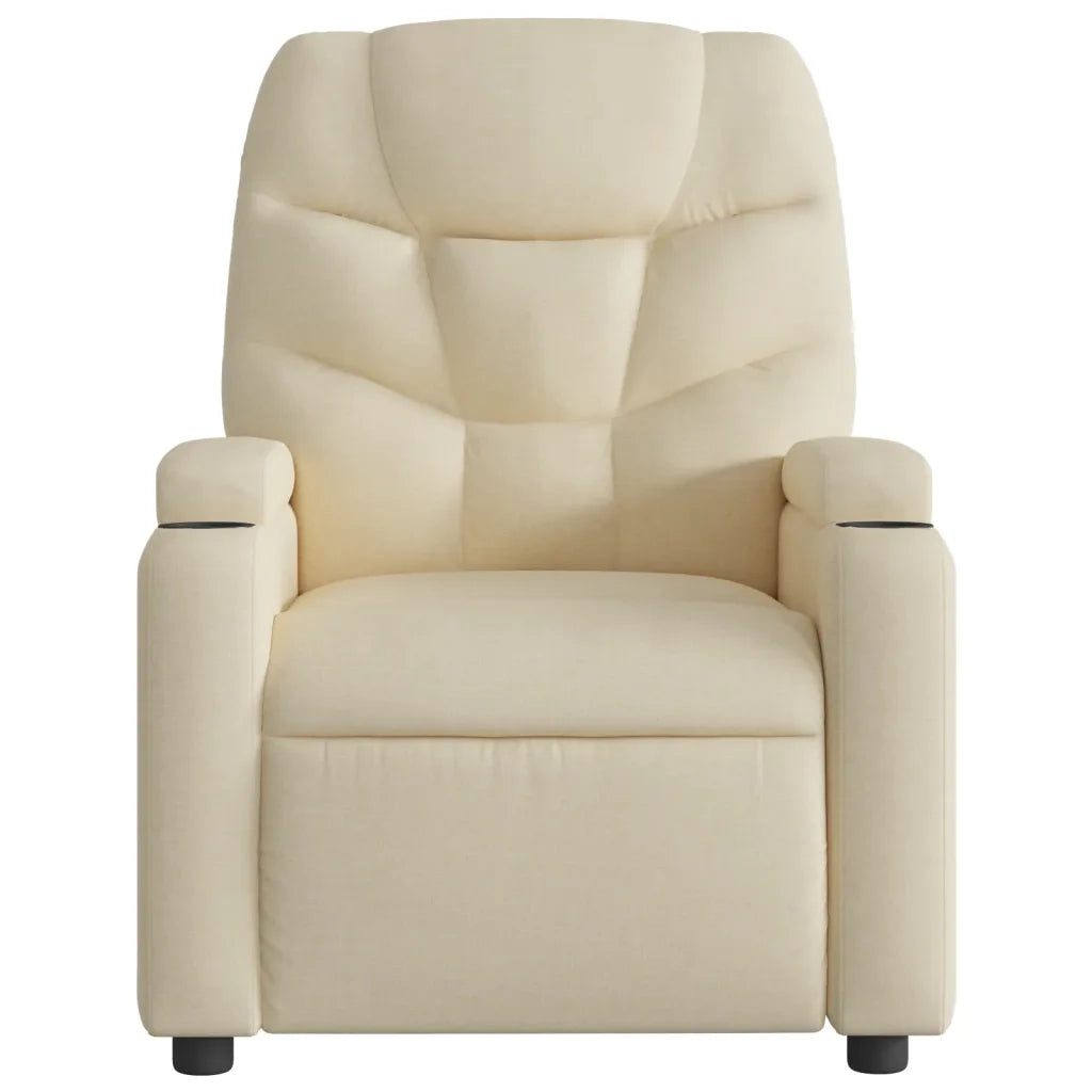 Divano Sedia-Poltrona Reclinabile in Tessuto Crema 976692