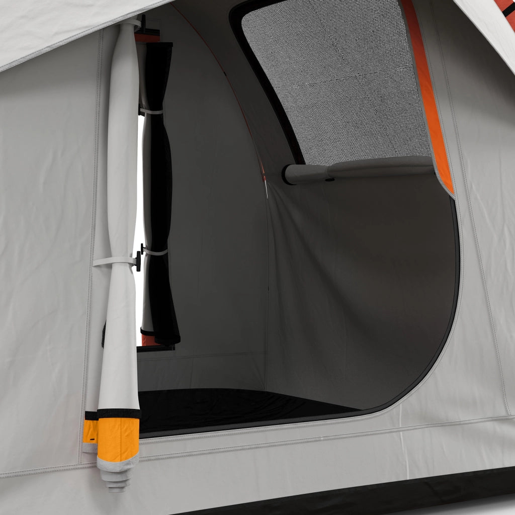 Tenda da campeggio 3 porte ¨C zephmum ¨C arancione e grigio 239x210x210