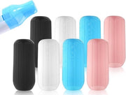 Hoezen per flessa da viaggio - 8 pezzi - 80 x 36 mm - Silicone - Protezione contro perdite - Coperture elastiche - Articoli igienici impermeabili