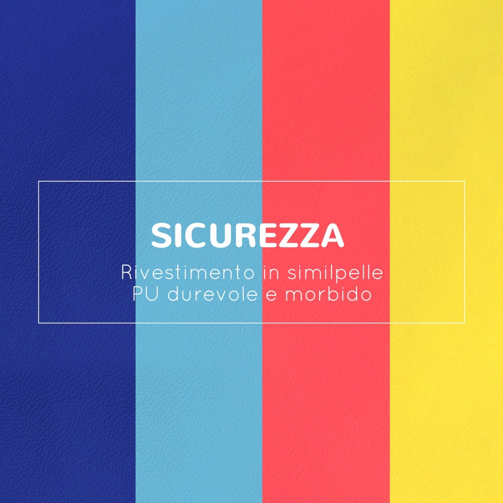 Set 4 Blocchi Costruzioni Morbide Modulabili per Bambini Multicolore