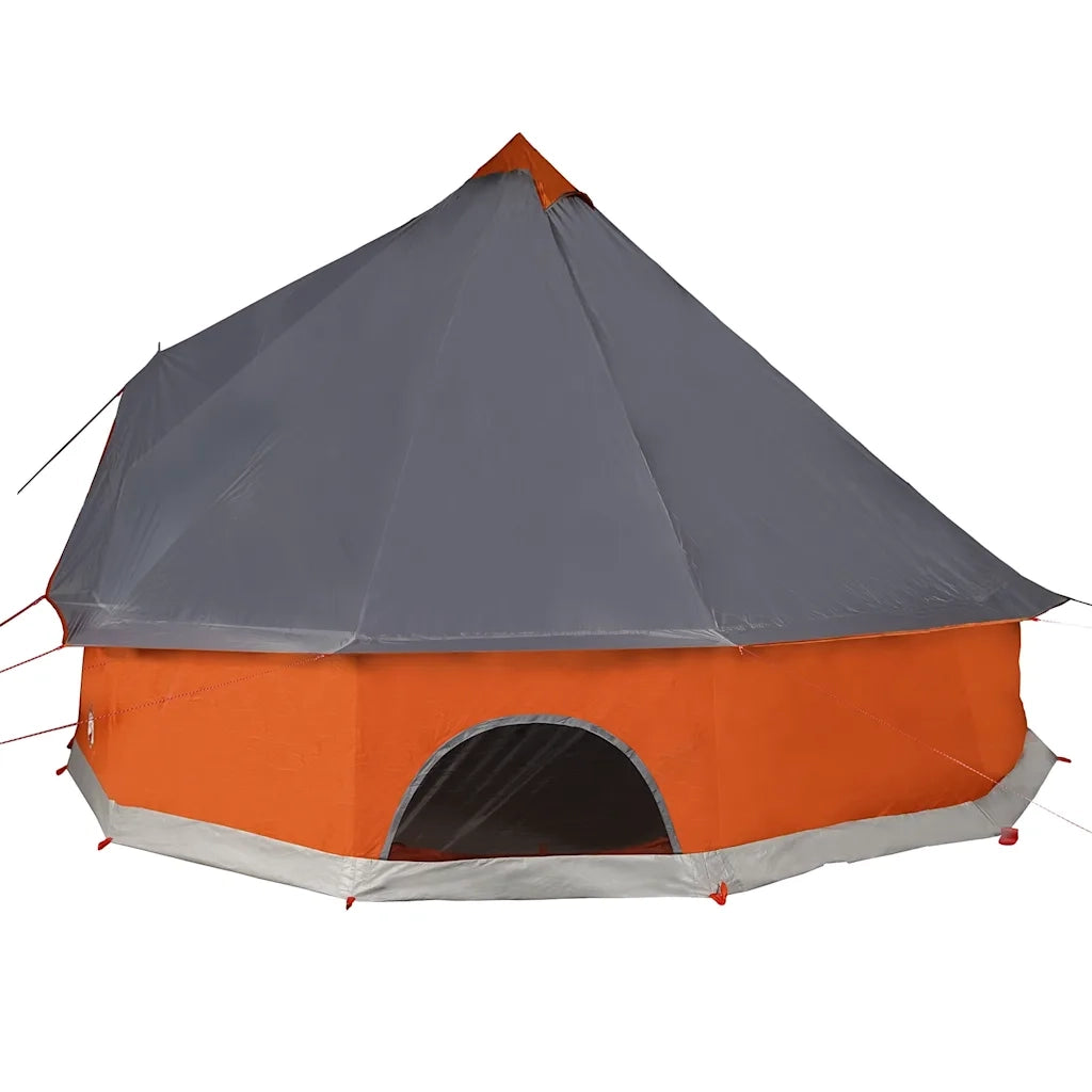Tenda Familiare Tipi 8 Persone Grigia e Arancione Impermeabile 94590