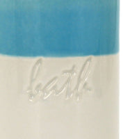 Bicchiere in ceramica blu/bianco - serie Bath