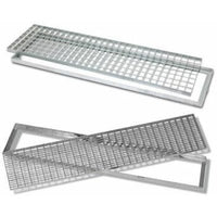 Griglia acciaio zincato con telaio 50x30 b07bfdpgqg