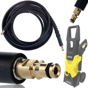 Tubo Alta Pressione 15m di Ricambio compatibile con Idropulitrice Kärcher K2–K7 – Click Connect, Nylon, 180 Bar, 60°C