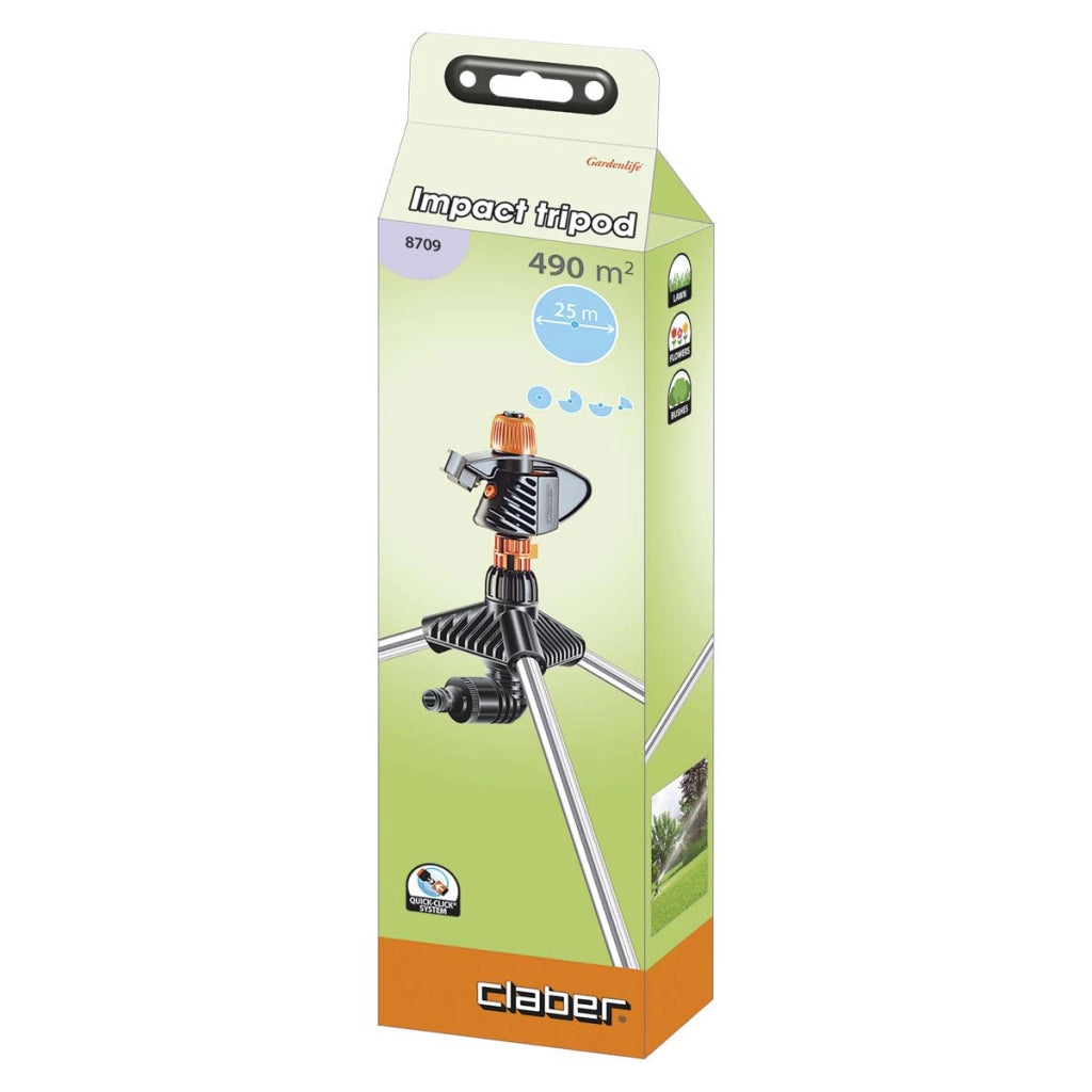 IRRIGATORE 'IMPACT TRIPOD' Art.8709 - autoregolaz.fino 4 bar  - CLABER