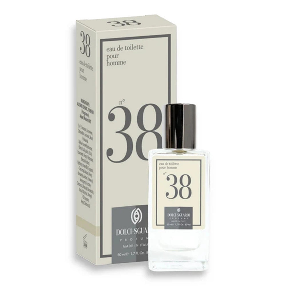Trade Shop - Profumo Corpo Eau De Toilette Per Uomo N°38 Da 50 Ml Fragranza Decisa Sofisticata 005830 -