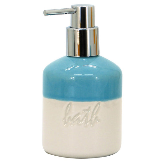 Dispenser in ceramica blu/bianco - serie Bath