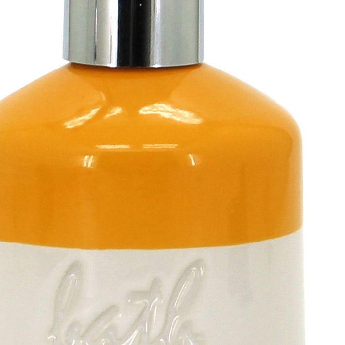 Dispenser in ceramica giallo/bianco - serie Bath