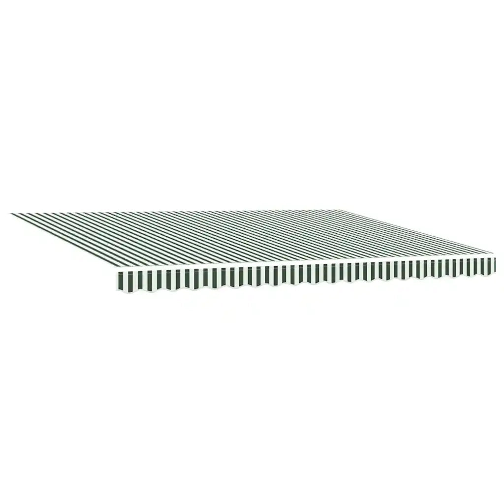 Tenda da Sole Verde e Bianco 450 x 350 x 165 cm Poliestere 3331185