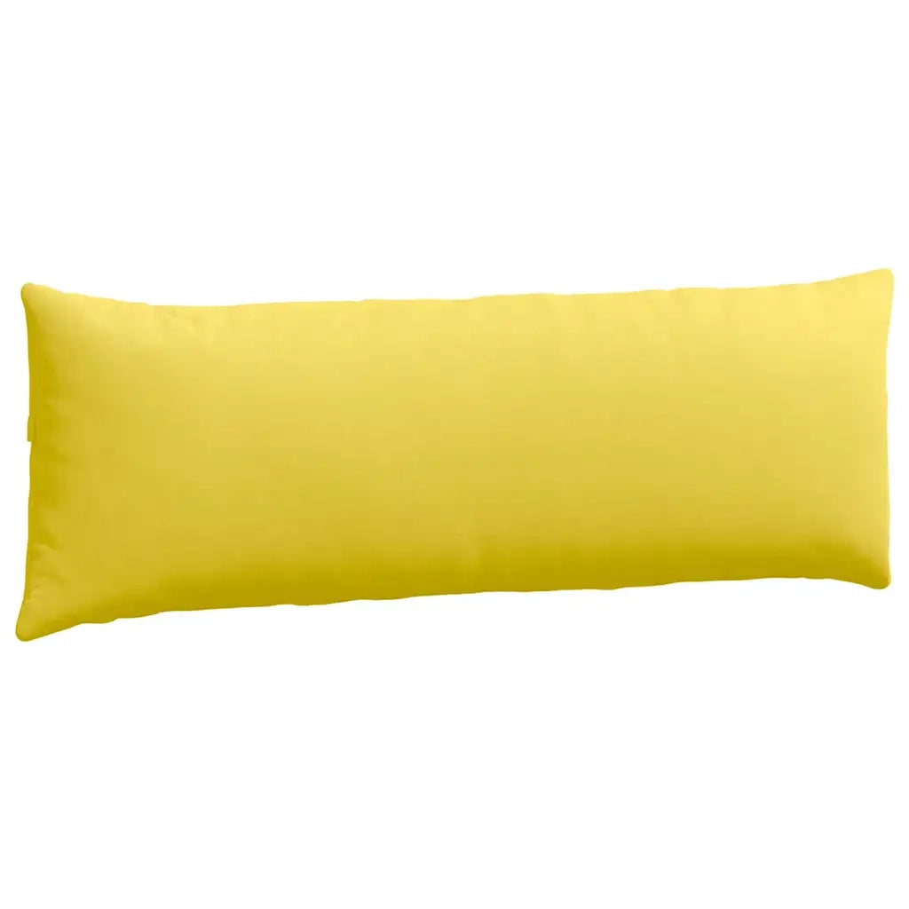 Cuscini da Divano 2 pcs Giallo Chiaro 120 x 40 cm Tessuto