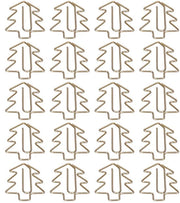 Clip per carta in forma di albero di Natale - 20 pezzi - Materiale per ufficio - Antiruggine - Sostenibile - Resistente ai colori - Organizzazione e riparazione - Materiale per ufficio