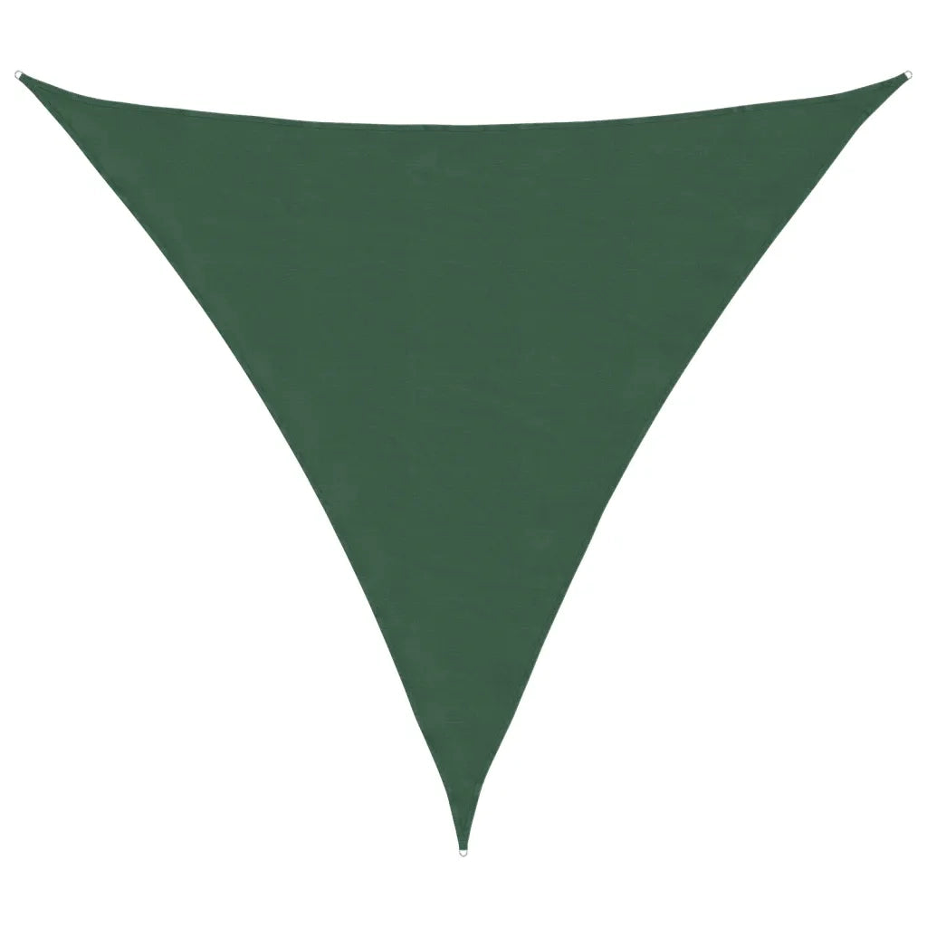 Vela Ombreggiante-Parasole a vela Oxford Triangolare 3,6x3,6x3,6 m Verde Scuro