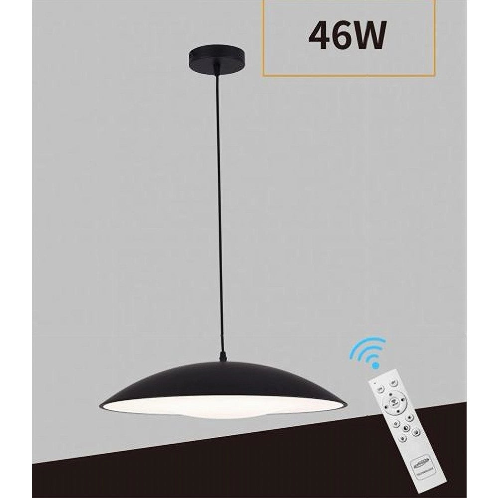 Trade Shop - Lampadario Led A Sospensione 46w 3 Colorazione Luce Dimmerabile Telecomando B81-3c -