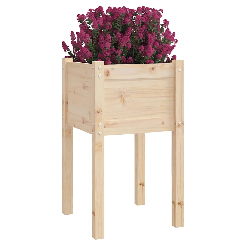 Fioriere da Giardino 2 pz 40x40x70 cm in Legno Massello di Pino cod mxl 67041