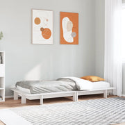 vidaXL Letto senza Materasso Bianco 90x200 cm Legno Massello di Pino