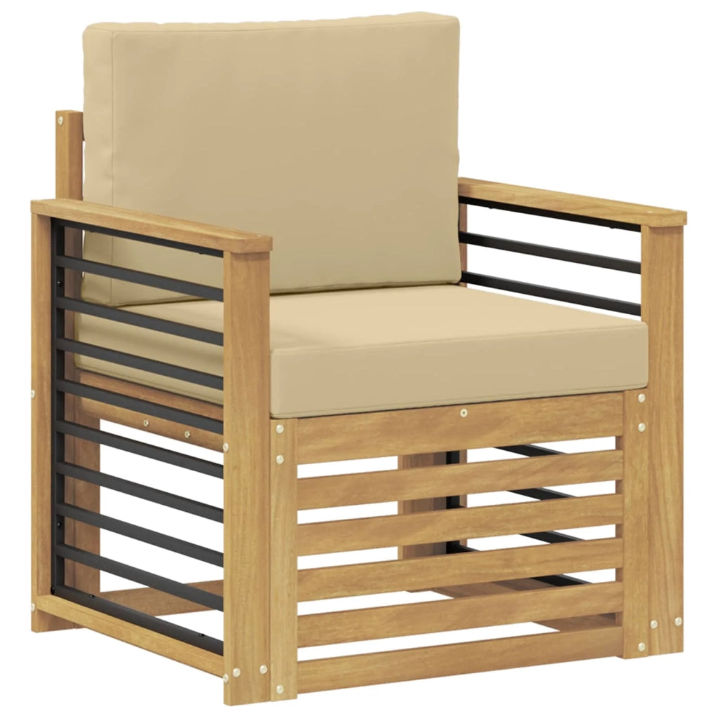 Set di divani da esterno-Sofa da giardino Poliestere Bianco 492630