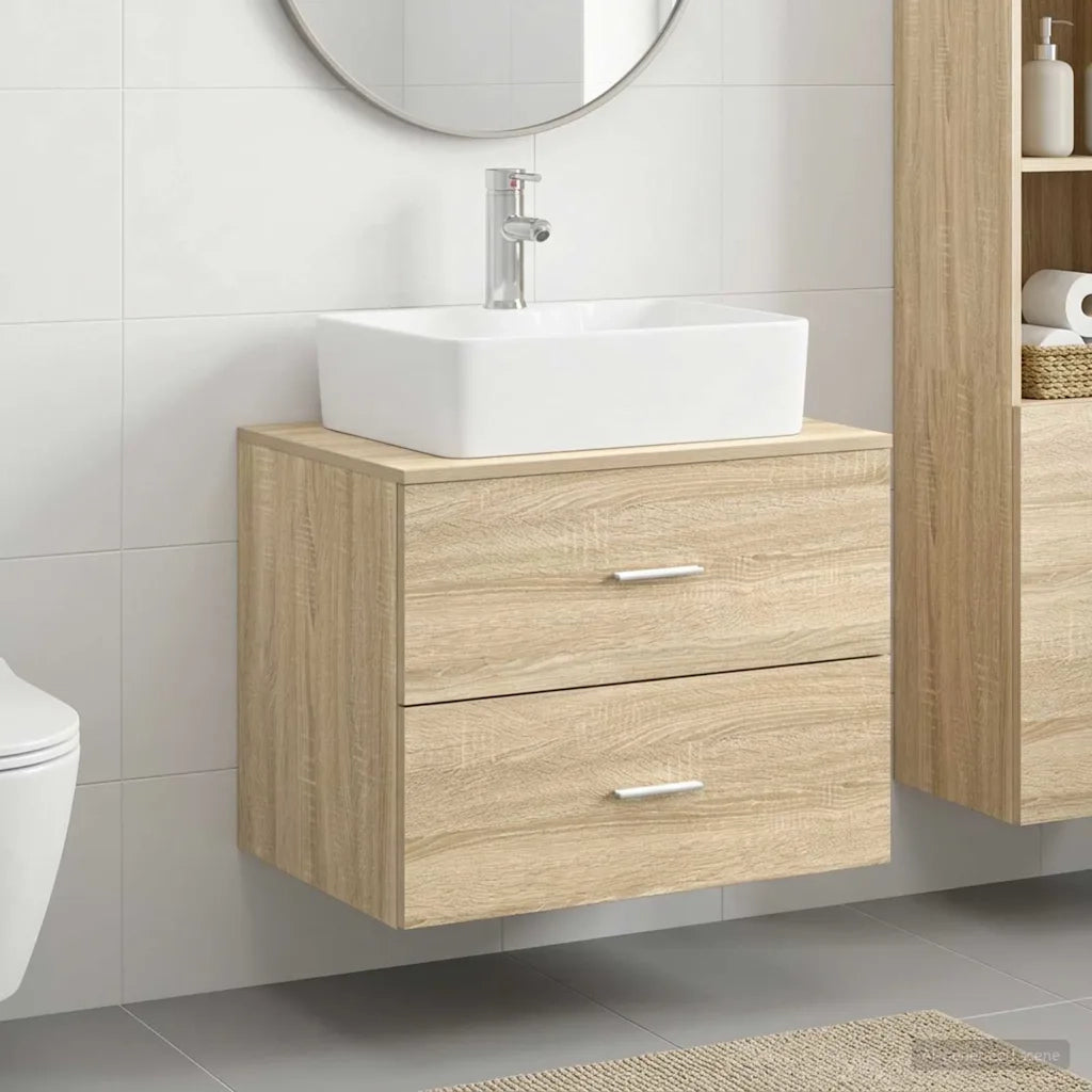 Set di mobili per il bagno Rovere Sonoma Legno ingegnerizzato 3404384