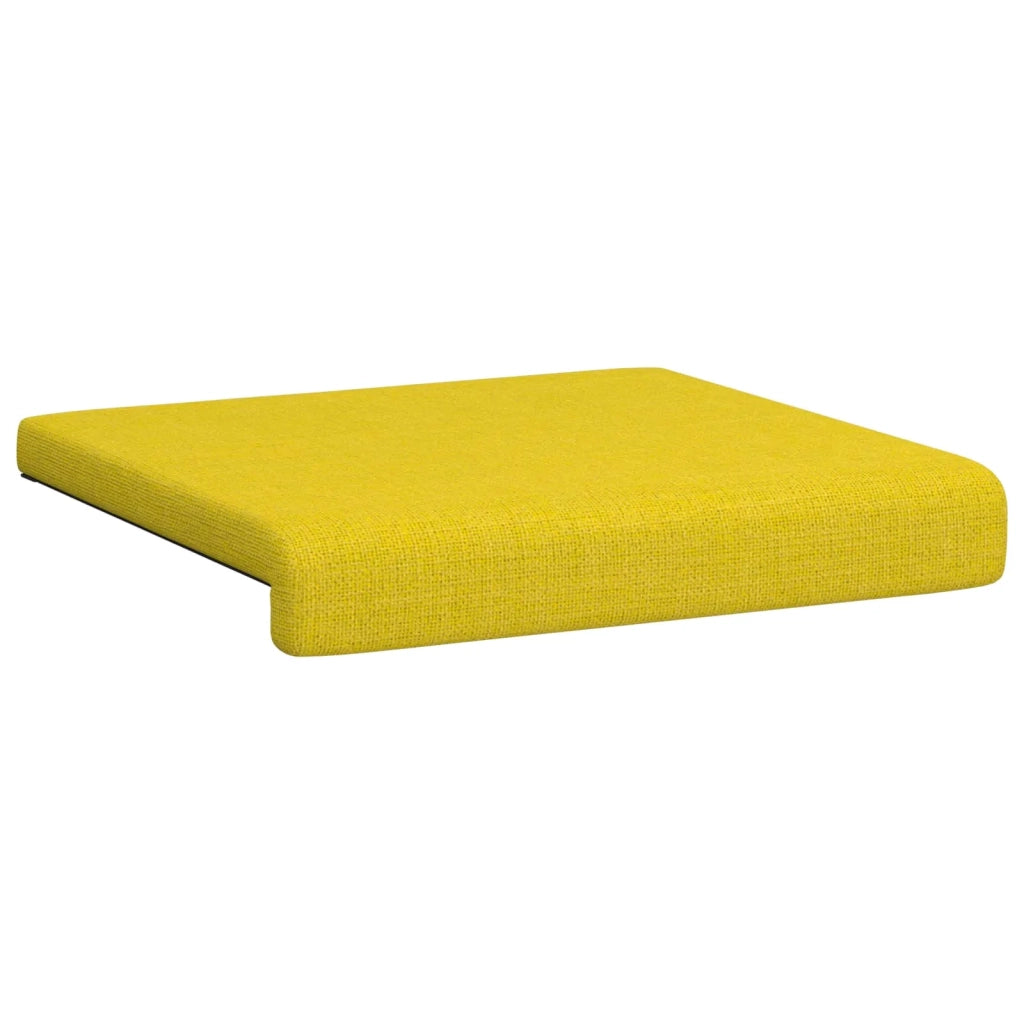 Cuscino per panchina 4 pcs Tessuto Giallo Chiaro 42043094