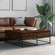 Tavolino Salotto Rovere Marrone 100x99x40 cm Legno Multistratocod mxl 82809