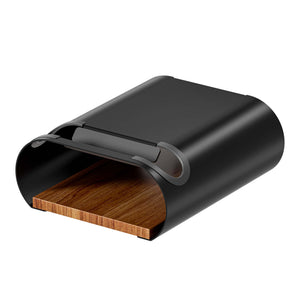 supporto a parete per bicicletta nero 25,6 x 30 x 11,4 cm fino a 25 kg, portabici universale, in sospensione, per tubi orizzontali Ø 55 mm e manubri larghi 500 mm