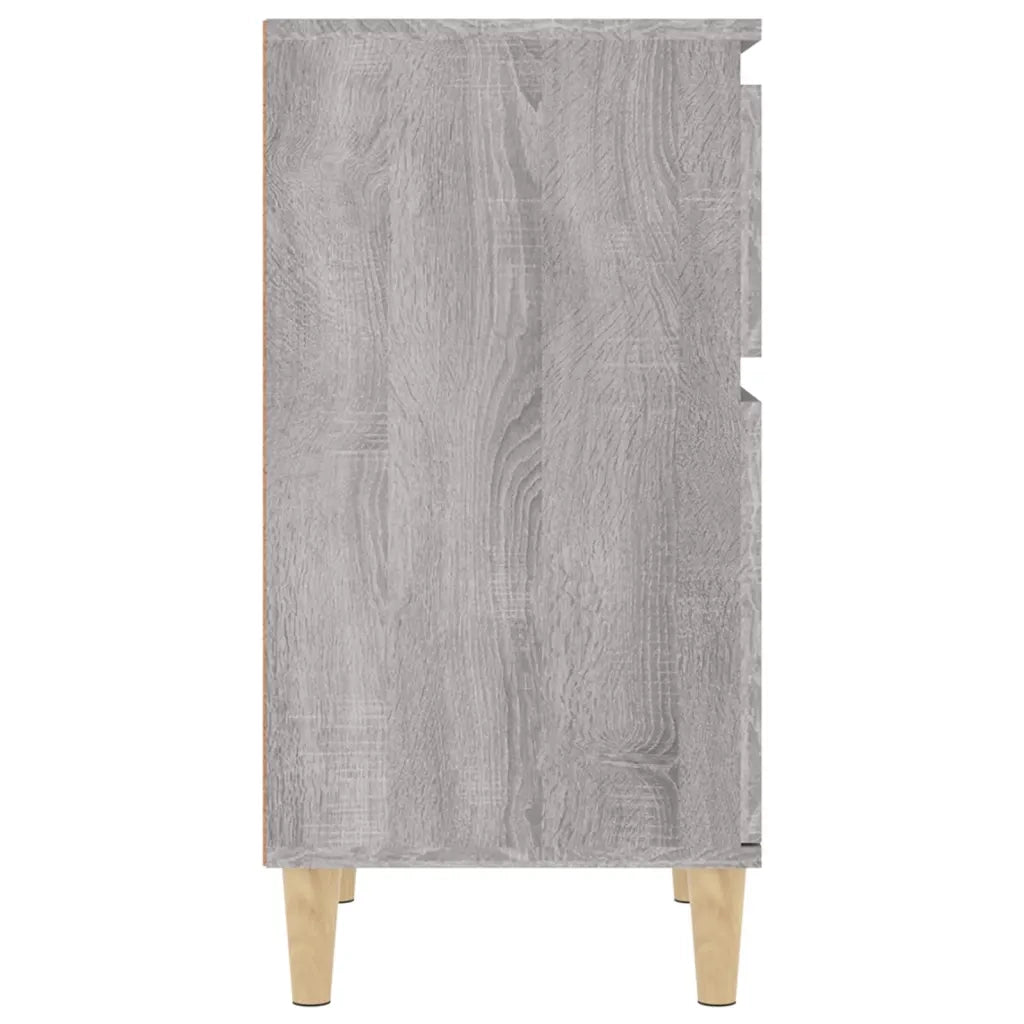 Comodini 2 pz-Set di 2 Tavolino da notte Grigio Sonoma 40x35x70 cm 738063