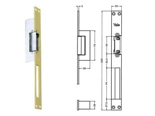 INCONTRO ELETTRICO 67F0  cm.25 acciaio finitura oro (Y67F0508)    YALE