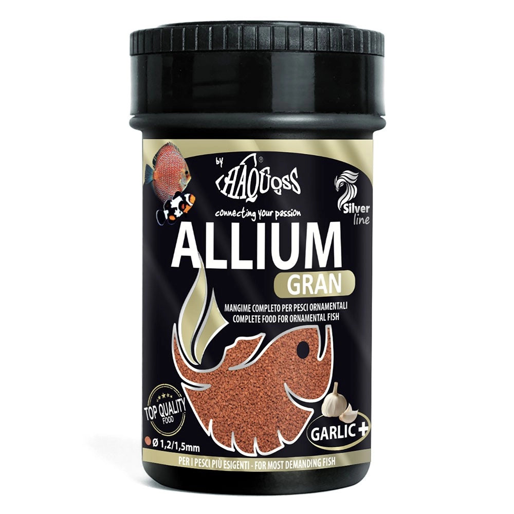 Haquoss Allium Gran - mangime in granuli per Discus con aggiunta di aglio Formato: 100 ml
