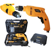 Trade Shop - Trapano A Percussione 600w Con Valigia 101 Accessori Mandrino 13mm 0-2700min Rpm -