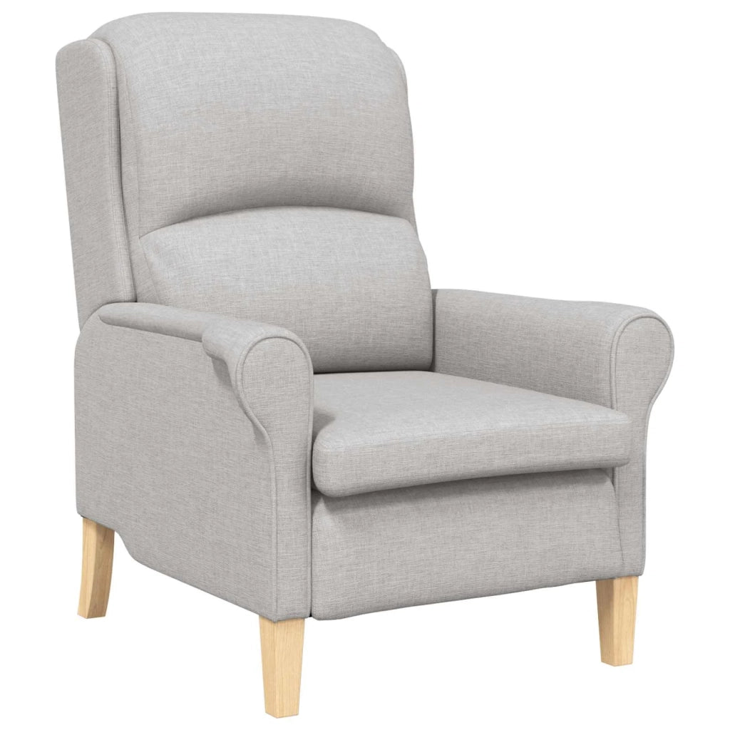 Poltrona-Divano Sedia-Poltroncina Grigio nuvola Tessuto 947228