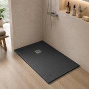 Piatto doccia in resina 75x120 rettangolare Karen ardesia
