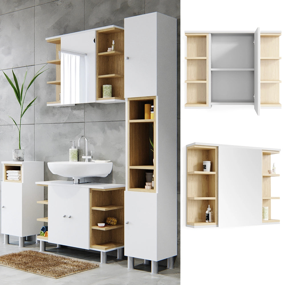 Vicco Specchio contenitore bagno Bianco 79.6 x 64 cm