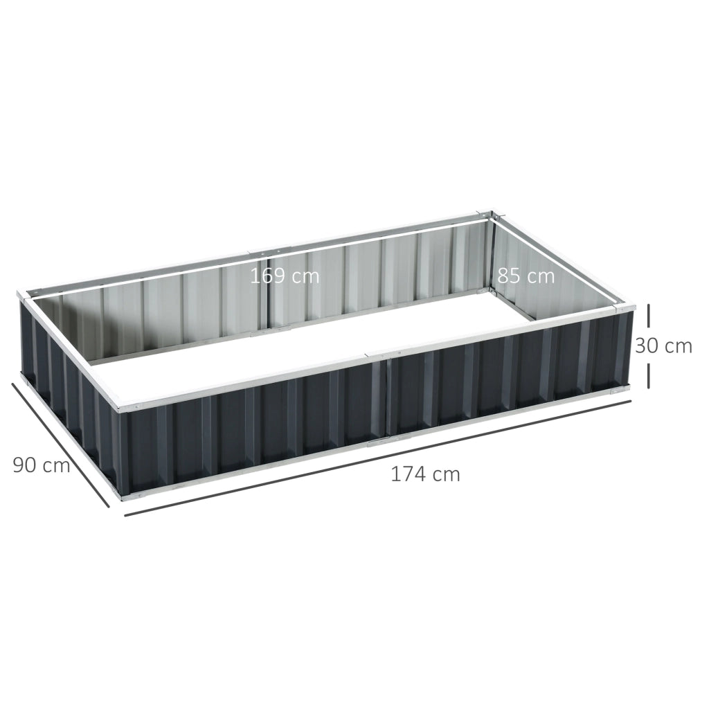 Tavolo da Giardino ¨C zephmum ¨C Grigio Antracite 174x90x30