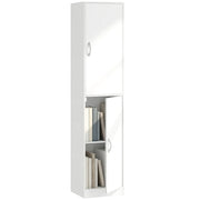 Libreria Alta 180 cm. moderna scaffalatura 5 ripiani regolabili per camera o studio.