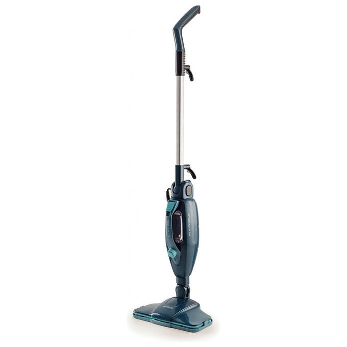Ariete 4175 Steam Mop Foldable 10 in 1, Scopa a Vapore Pieghevole, 1500 Watt, 10 funzioni in 1, Kit accessori, Capacità 350 cc, Blu