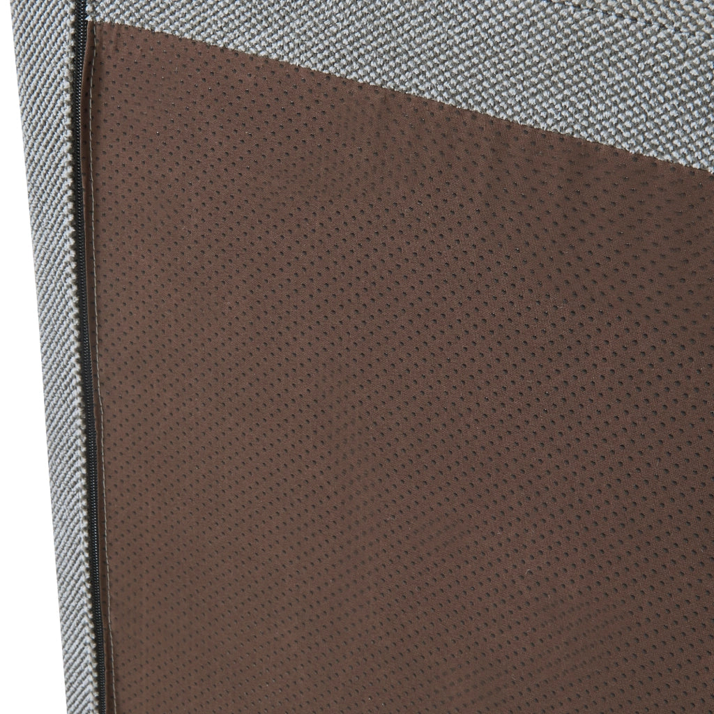 Poltrona Bassa Imbottita Koskyvn Senza Braccioli 75 x 90 x 100 cm - Grigio [en.casa]