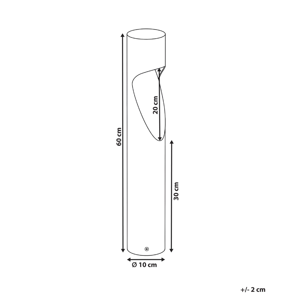 Lampione da Esterno Marrone in Alluminio 81 cm LED Lampada da Sentiero per Giardino Design Moderno