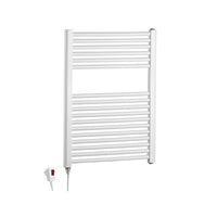 Scaldasalviette ELETTRICO 77x50 cm 400w bianco con resistenza termolimitata H77 cm BRESCIA