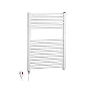 Scaldasalviette ELETTRICO 77x50 cm 400w bianco con resistenza termolimitata H77 cm BRESCIA