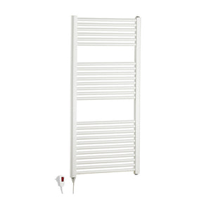 Scaldasalviette ELETTRICO 120x50 cm 700w bianco con resistenza termolimitata H120 cm FRIULI